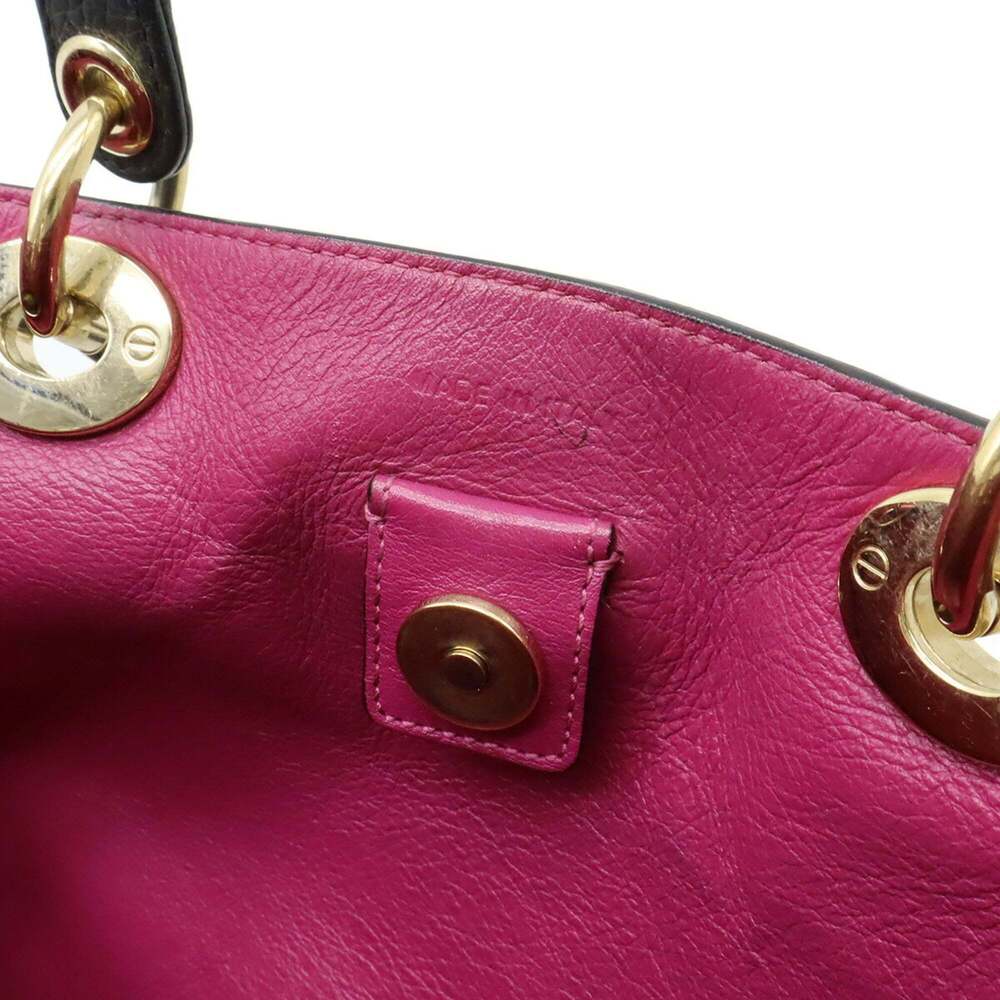 CHRISTIAN DIOR Black Leather Shoulder Bag - Picture 9 of 10